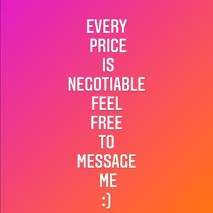 everything is negotiable!!!!!